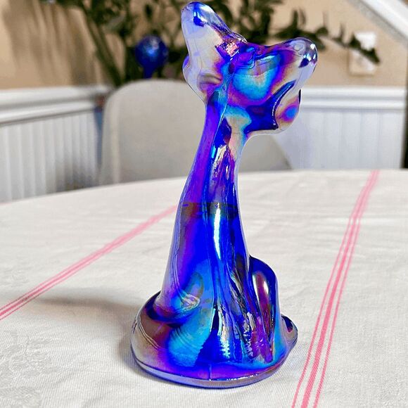 Fenton Glass Mould Mosser Carnival Glass Happy Cat - Picture 5 of 5